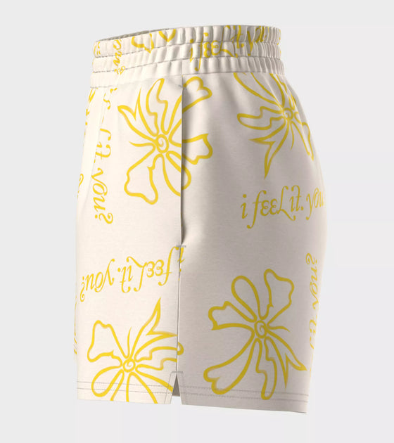 Flower print tennis shorts with pockets