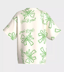  Sustainable flower printed tennis t-shirt