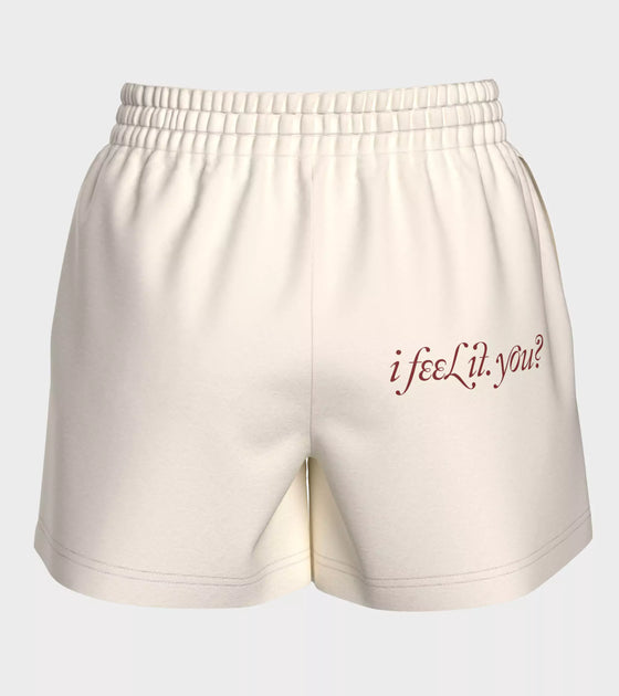 Casual white tennis shorts